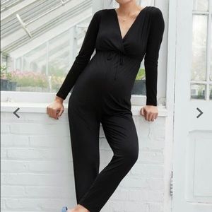 Motherhood Maternity cinch waist jumpsuit